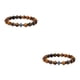 thumbnail image 1 of Pulseras de cuentas de piedra redonda natural Minnieouse Joyería de yoga Cuerda elástica ligera de moda 2piezas, 1 of 6