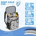 thumbnail image 6 of Travel Cooler Bag - Scribble Dogs Camping Beer Cooler Backpack with Bottle Opener- Waterproof Insulated Picnic Backpacks - Cooler Bag for Beach, 6 of 6