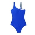 thumbnail image 3 of Otvok Trends Womens One Piece Swimsuits Tummy Control Plus Size High Waisted Bathing Suit Monokini L Blue, 3 of 6