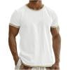 thumbnail image 3 of Enridrech Men's Cotton Linen T Shirts Crew Neck Short Sleeve Tshirt Loose Casual Summer Tee Breathable Top for Men, 3 of 5