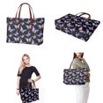 thumbnail image 2 of ZUXONGSY Butterfly Prints Handbag with Matching Wallet for Women Multifunctional Top Handle Satchel Top Handle Tote Bag Shoulder Bag Card Holder with Handle for Excursions Tours, 2 of 5
