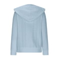 thumbnail image 5 of Zip Up Cardigan Sweater Women Cable Knit Hoodie Long Sleeve Jacket Oversized Outwear Drawstring Casual Sweatshirts, 5 of 6