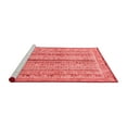 thumbnail image 2 of Ahgly Company Machine Washable Indoor Round Oriental Red Modern Area Rugs, 5' Round, 2 of 4