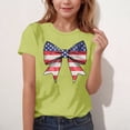 thumbnail image 2 of T-shirt à Manches Courtes et Col Rond Imprimé pour la Fête de l'Indépendance pour Enfants, Mélange Doux Coton-Polyester, Tissu Respirant, Coupe Décontractée, pour Garçons et Filles de 3 à 15 Ans, Lavable à la Machine, 2 of 4