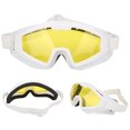 thumbnail image 4 of Gafas de ciclismo con lentes amarillas y marco liviano para una visión óptima durante el día, gafas deportivas resistentes al viento y a la arena, 4 of 8