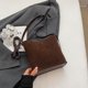 thumbnail image 5 of Bolso Tipo Cubo Ante para Mujer Hombro Hobo Con Correa Ajustable (café), 5 of 9