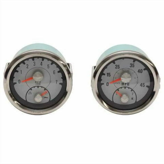 Teleflex Boat Multifunction Gauge Set | 3 3/8 Inch Mercury Volvo