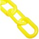 thumbnail image 2 of Mr. Chain Cadena de barrera de plástico de seguridad naranja, diámetro de eslabón de 2 pulgadas, longitud de 50 pies (50012-50), 2 of 2