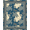 Blue Tan, Pattern 17, variant on ODIKA 8'x10' Washable Area Rug Non-Shedding, Easy Care, Coral Center Map Ocean Compass Border Vintage Turtle Nautical Reef Playful for King Size Bedroom Under Bed, Master Suite