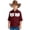 Wine, variant on mgoYE Western Boys' Girls Button-Down Shirts Long Sleeve, Pearl Snap Shirt(Sky Blue,7-8 Years)