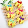 thumbnail image 5 of Easter Bunnies/Chicken Fabric Hair Clip Lovely Hair Accessories Fabric Barrette for Festival Theme Event School Kids Hairpin, 5 of 9