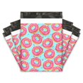 thumbnail image 1 of 10x13 (100) Sprinkled Donuts Designer Poly Mailers Shipping Envelopes Premium Printed Bags, 1 of 6