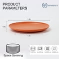 thumbnail image 3 of Homienly Wheat Straw Small Plates, 8-Pack 5.7 inch, Unbreakable, Microwave & Dishwasher Safe, Plastic Plates and Plate Set for Dessert, Salad, Appetizers, Kitchen and Party, Colorful, 3 of 9