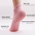 thumbnail image 2 of Pilates Socks with Grips for Women, Non Slip Yoga Socks, Anti Skid Socks for Yoga Pilates Gym Sports 4 Pairs, 2 of 5