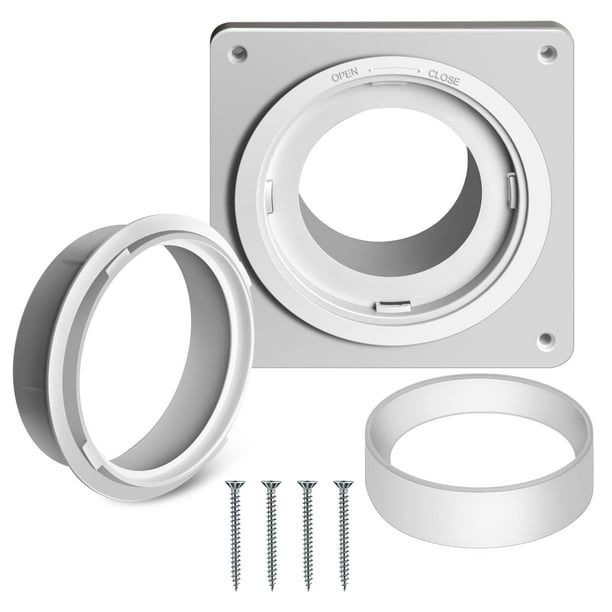 Kit de conectores de ventilación para secadora Senshare, placa de pared de ventilación para secadora de 4 pulgadas