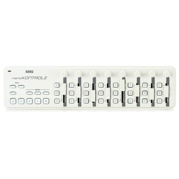 Korg nanoKONTROL 2-WH Sintetizador de tamaño compacto con conexión de USB, color Blanco
