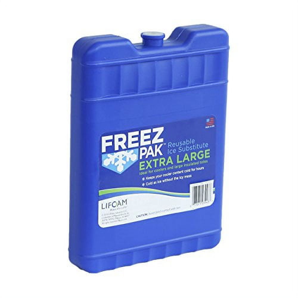 (2 pack) Freez Pak XL Ice Pack Ice Substitute, Bottle, Reusable 3.5lbs, Blue, 9.75"
