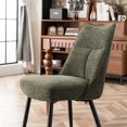 thumbnail image 5 of YOUNIKE Set of 2 Dining Chairs, Modern Minimalist Style, Soft Cushioned Kitchen Chairs, Armless Side Chairs, High Back Chairs, Dark Green, 5 of 12