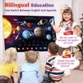 thumbnail image 2 of Póster interactivo del sistema solar Qiaojoy bilingüe para niños de 3 a 12 años, 2 of 7