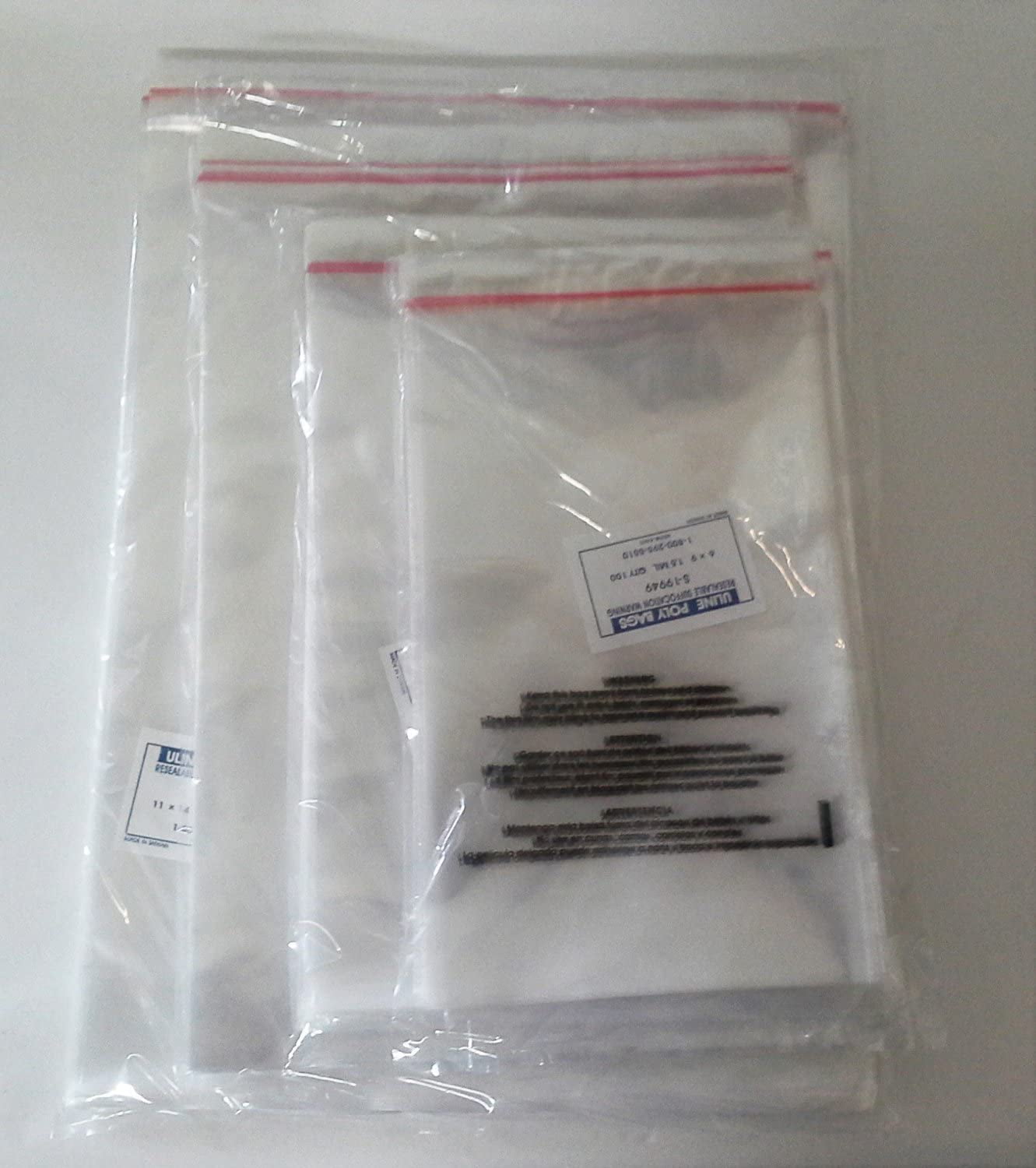 100 6x9 Suffocation Warning Self Seal Clear Poly Bags 1.5MIL 6" x 9" 