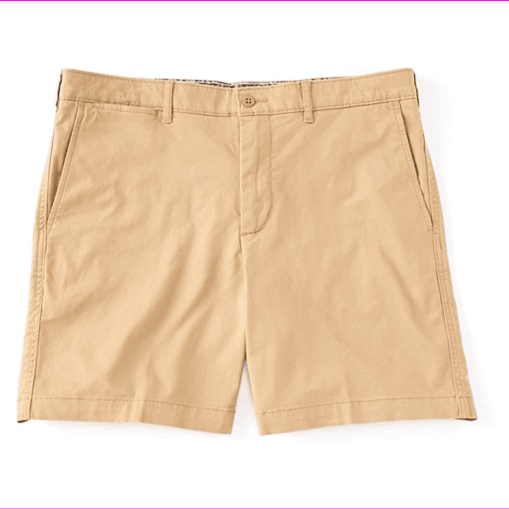 Mens Premier Microfiber Stretch Fit Mid-Thigh Land & Sea Flat Front Shorts