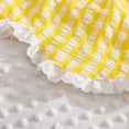 thumbnail image 6 of Wxirdiow Girls Summer Outfits Toddler Girl Clothes Baby Summer Outfits Plaid Ruffle Sleeveless Vest Tank Tops Pants Set Yellow Size,12-18 Months, 6 of 9