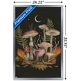 thumbnail image 3 of Episodic Drawing - Autumn Mushrooms Wall Poster, 22.375" x 34" Framed, 3 of 5