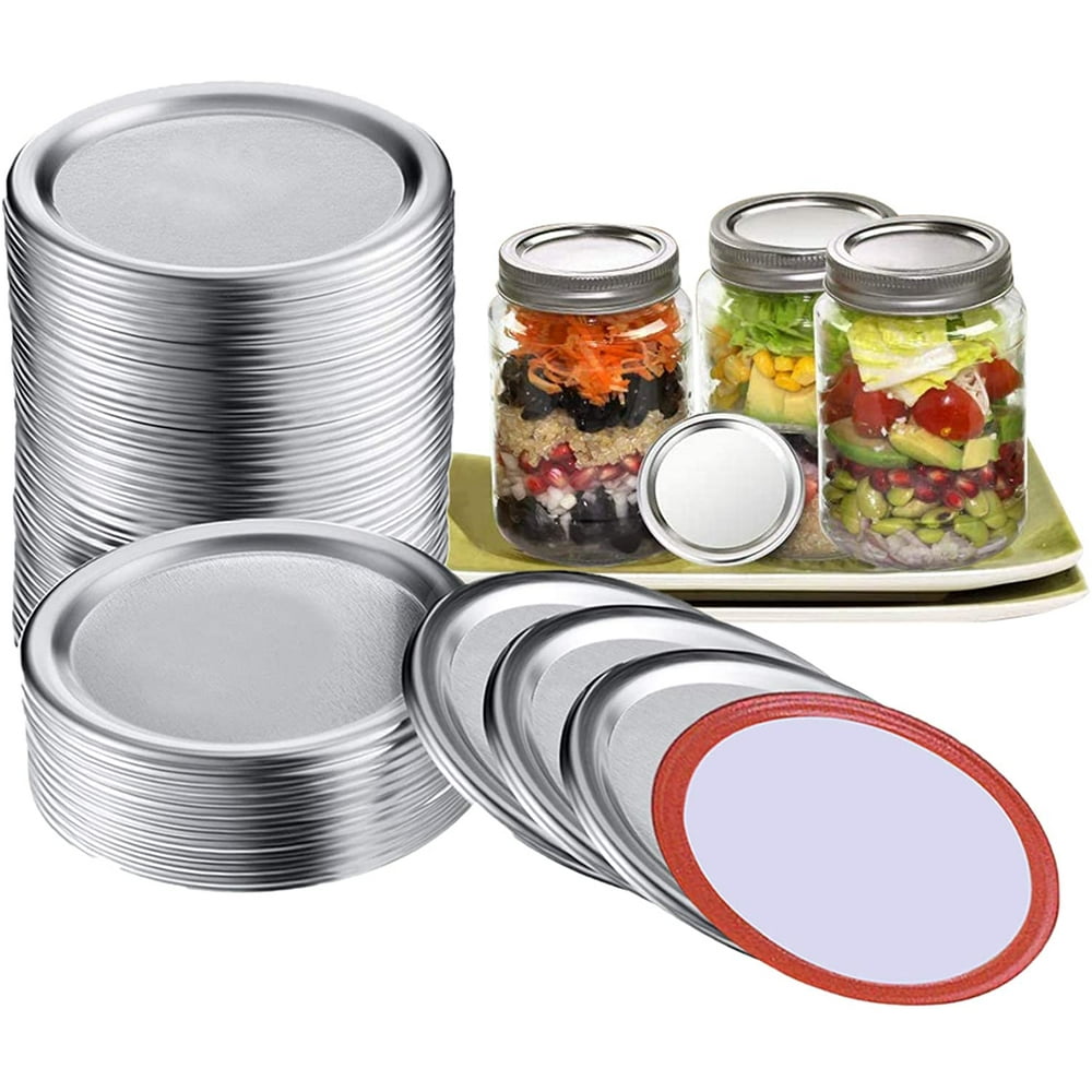 Canning Lids, SplitType Lids Reusable Leak Proof Storage Solid Caps