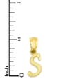 thumbnail image 5 of Golden Fire Solid 14k Gold S Initial Pendant - Personalized Jewelry for Women, 5 of 5