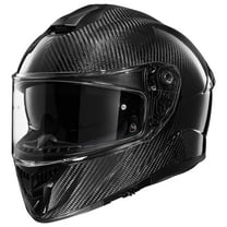 ILM Motorcycle Full Face Helmet 861C - Lightweight, Carbon Fiber, Dual Visor - DOT Certified (Carbon Black, S)