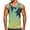 Green, variant on Men Tops Men's Tie Dye Round Neck Tank Top Casual Sleeveless Muscle Shirt,Orange S