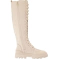 thumbnail image 6 of Circus by Sam Edelman Ina Ivory Round Toe Lace Up Zipper Block Heel Tall Boots (Ivory, 5), 6 of 6