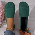 thumbnail image 5 of Bkhluea Women Breathable Knit Slip-On Flats Lightweight Comfortable Footwear For Daily Travel Outdoor Activities, 5 of 7