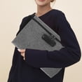 thumbnail image 4 of OFFIGAM Portable Grey Polyester Money Bag with Combination Lock for Secure Travel, Daily Use, and Cash Storage, 4 of 6