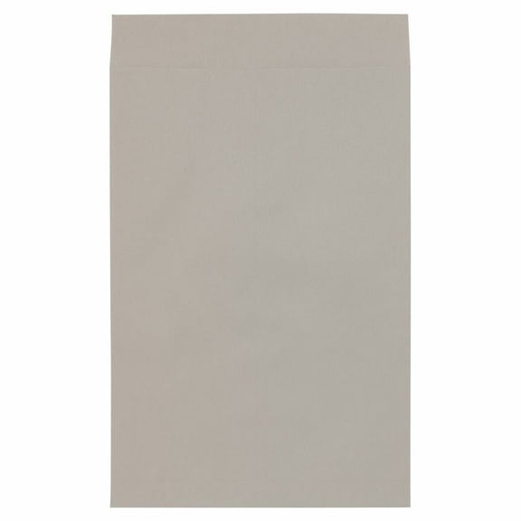 JAM Paper 15 x 22 Open End Catalog Premium Envelopes, Grey Kraft, 500 per Pack