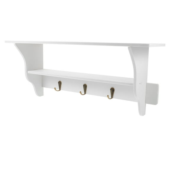 Wall-mounted Wall Shelving Floating Shelf Hanging Shelf with Hook for Home