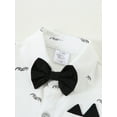 thumbnail image 3 of Newborn Baby Boy Clothes Outfit Suits 0-18 Months Tuxedo Romper Shirts Suspender Shorts Pants Bowtie, 3 of 16
