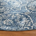thumbnail image 4 of SAFAVIEH Brentwood Braelyn Damask Area Rug, Navy/Light Gray, 6'7" x 6'7" Round, 4 of 9