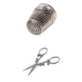 thumbnail image 1 of Kit de Vintage Europeo, Tijeras de Sastre, Dedal, Herramientas de DIY para , , , Crewel Craft, 1 of 9