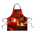 thumbnail image 2 of GUOOL Chistmas Kitchen Apron with Pockets Ties Chef's Apron Cooking candle, 2 of 6