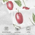 thumbnail image 3 of Pure Cotton Face Towel 16x28 Inches Hand Towel Bath Towel Hand Bath Towels Soft Good Water Absorption for Washing Face Wiping Face Lovely Red Cherry, 3 of 7