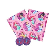 UK Greetings Disney Princess Wrapping Paper - Girls Wrapping Paper - Kids Wrapping Paper, Multicolor