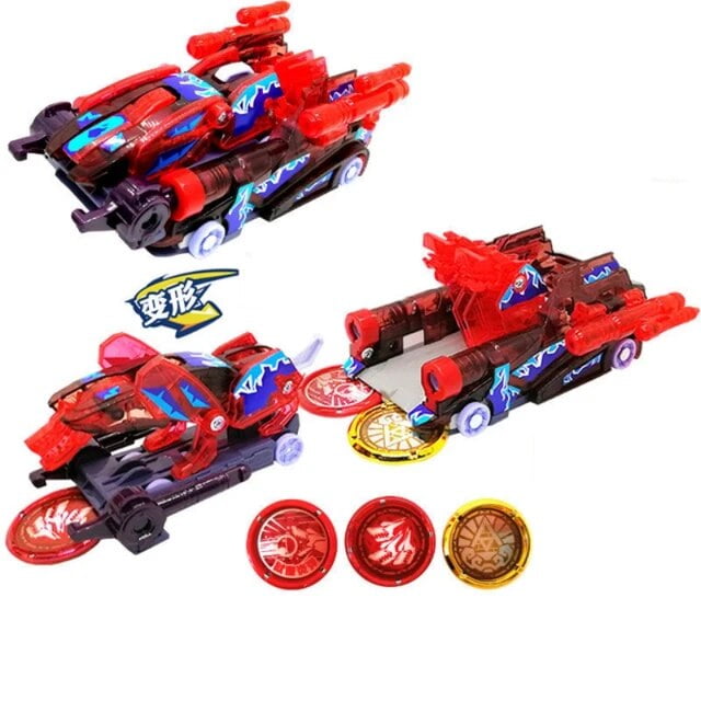 DMH Explosion Wild Speed Fly Deformation Car 4 Screechers Beast Attack Action Figures Capture Flips Transformation Surprise Gift Toy