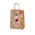 thumbnail image 2 of Mouliraty Christmas Kraft Paper Bags Gift Bags With Handles Christmas Snack Bags Holiday Paper Bags Party Gift Bags Party Supplies 10.6 Inches X 8.3 Inches X 4.3 Inches, 2 of 6