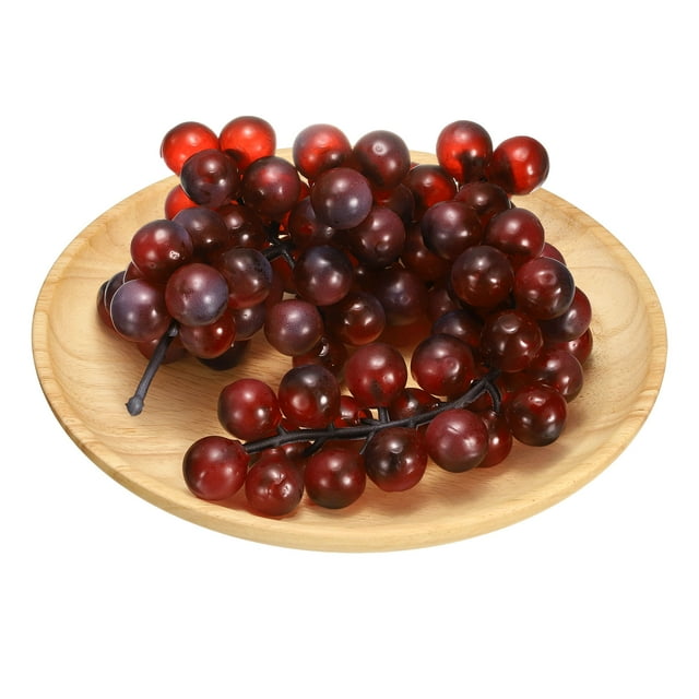 Bandeja de Servir de Bambú Uxcell, Bandejas Redondas de Madera de 9.4 x 9.4 Pulgadas, Platos de Servicio Portátiles para Comida, Frutas, Aperitivos, Pan, Vanity, Bodas, Picnics, Caqui