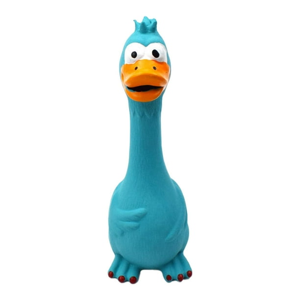 Novelty Durable Funny Latex Dog Toy Screaming Chicken Toys Dog Sound Blue