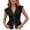 Black, variant on Womens V Neck Denim Vests Tops Trendy Summer Casual Y2k Fitted Pleated Button Down Sleeveless 2026 Fashion Jean Tops Blue XL