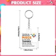 thumbnail image 4 of QWUIIOMJPY Team Appreciation Acrylic Puzzle Keyring 3 Pack,1.8in×2.4in Watercolor Inspirational Key Chain,Employee Recognition Gift Keychain For Boss Colleague Work Anniversary Present, 4 of 5