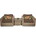 thumbnail image 1 of Royal 3 Piece Outdoor Wicker Patio Furniture Set 03a, 1 of 7