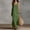 Army Green, variant on Women's Cotton Linen Dress Casual Summer Sleeveless Dress Loose Split Solid Color Maxi Dresses Navy